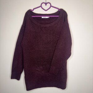JustFab Boyfriend Pullover Maroon XXL